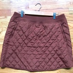 Quilted Prana Camping Skirt